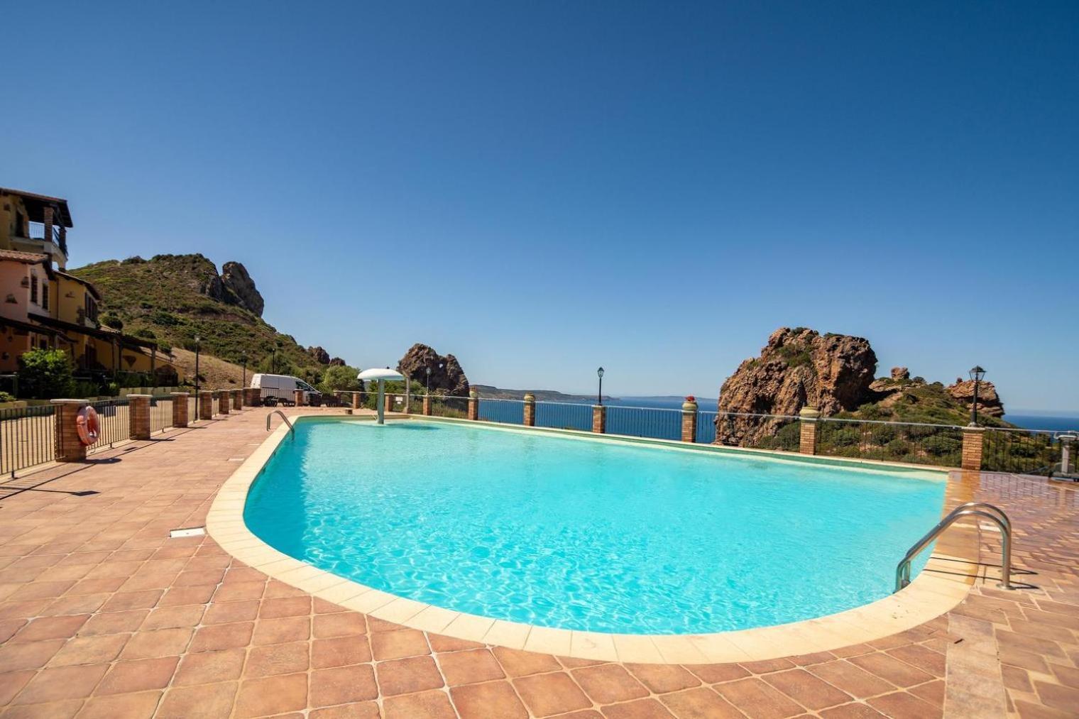 La Perla E Le Conchiglie Tanca Piras Vista Mare Villa Nebida Kültér fotó